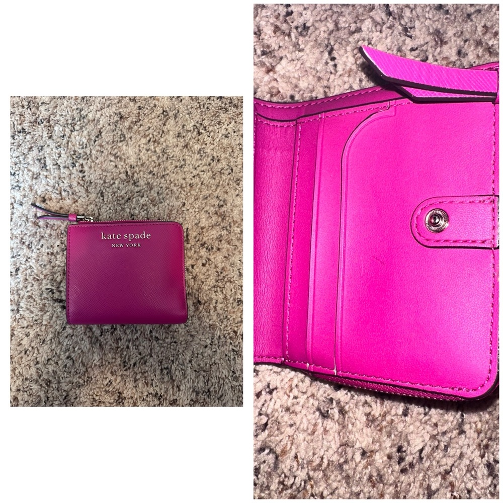 Kate Spade Vibrant Pink Compact Wallet